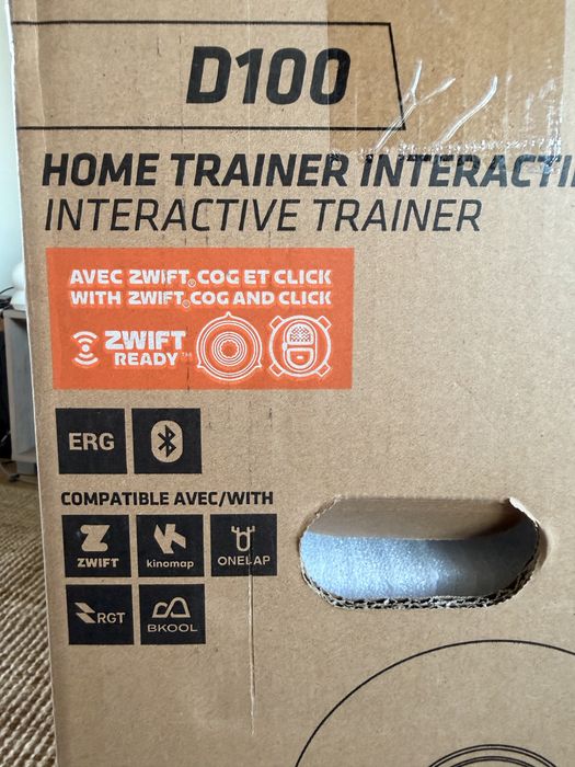 Rolo de Treino de Bicicleta D100 com "Zwift Cog and Click"