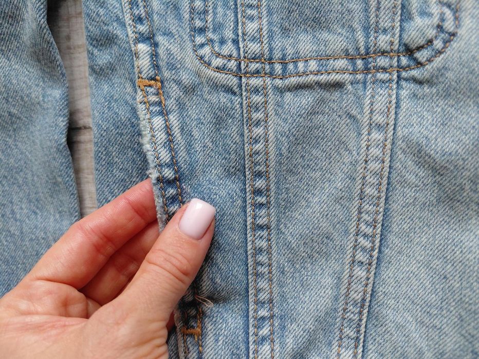 Джинсова куртка дівчинка 6 7 8 9 років 120 130 джинсівка zara