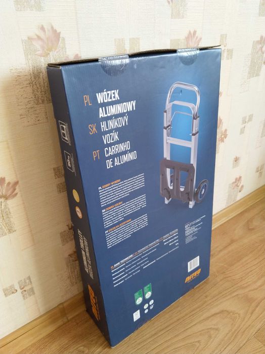 NAJTANIEJ Wózek Aluminiowy Składany Transportowy Max 90kg