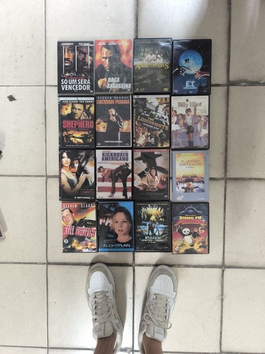 E números filmes DVDs e cacetes