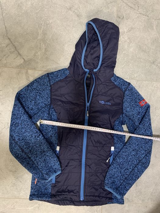 Темно-синя флісова куртка "Skabu" Trollkids