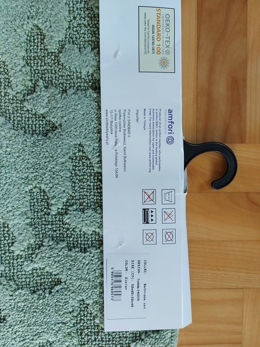 Dywaniki łazienkowe zielony kpl.