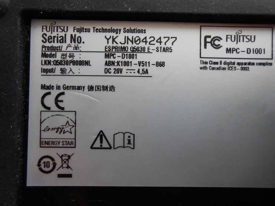 мини пк FUJITSU Q5030 Core2Duo Penryn без SSD и RAM рабочий