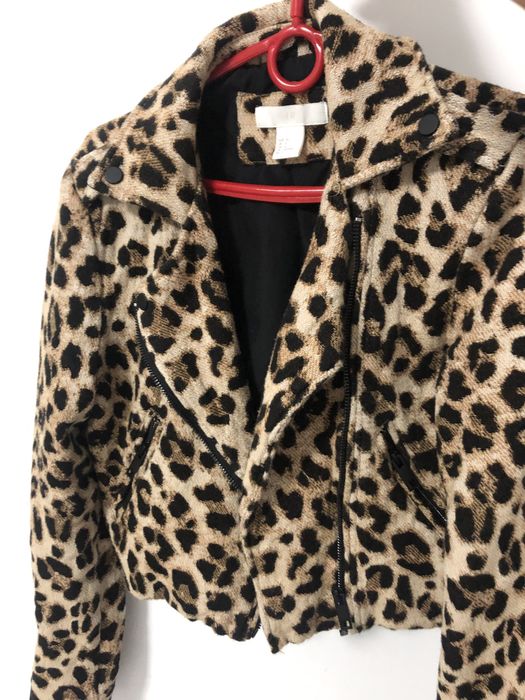 Тренд леопард! Куртка косуха леопард H&M, стильна косуха