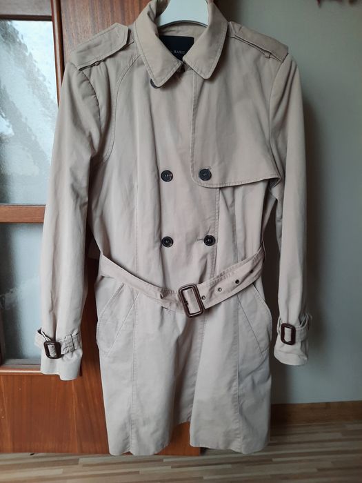 Zara płaszcz bezowy 42