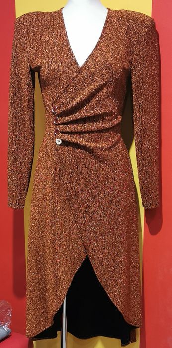 Sukienka z brokatem długa