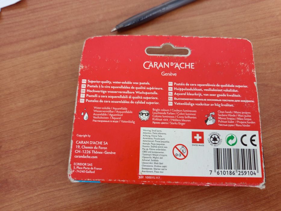 caran d'ache 10 wax pastels (ler descrição)