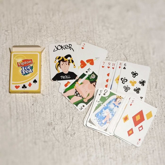 Baralho / jogo cartas marca bebida Lipton Ice Tea