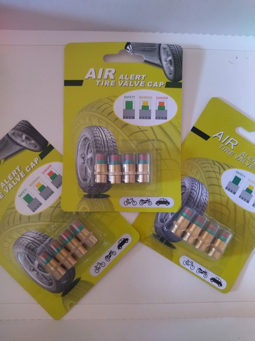 Колпачки индикаторы давления в шинах для любых автомобилей (набор 4 шт