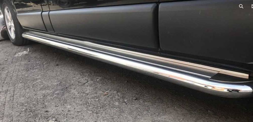 Боковые пороги Premium (2 шт., нерж) Для Opel Vivaro 2001-2015 г