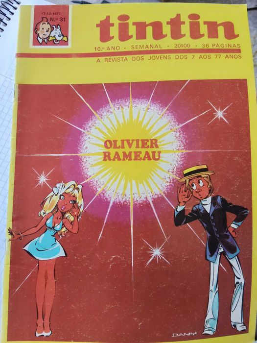 Revistas de Tintim, 10.º Ano, Semanal, de 1977