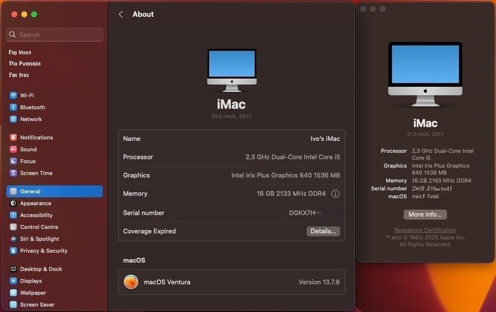 iMac 21.5" Late 2013