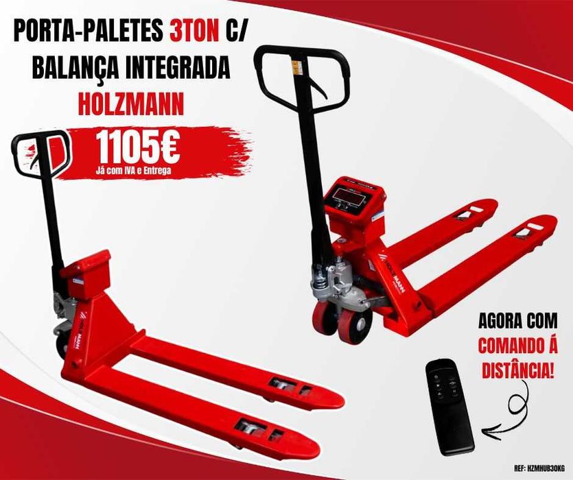 Porta-paletes Balança 3Ton c/ Comando á distância HOLZMANN JL20