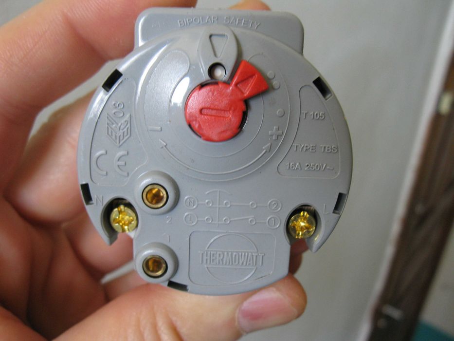 Термостат TBS Thermowatt T105 16A/250V для бойлера Ariston термореле