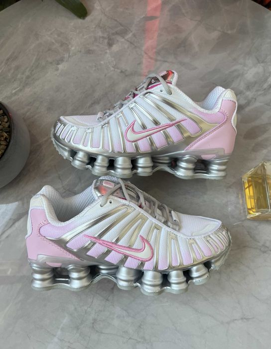 !АКЦІЯ! Nike WMNS Shox TL Pink White Silver 37 38 39 40 41