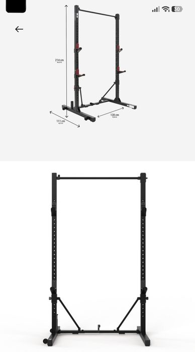 Rack 500 musculação Decathlon