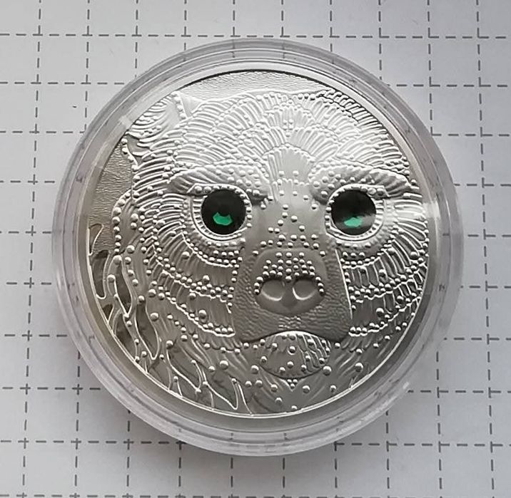 Австрія 20 євро 2023р. СРІБЛО.ПРУФ. Цілюща сила ведмедя. Сертифікат.