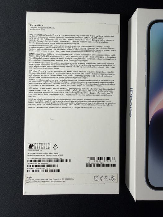 Iphone 14 plus jasnoniebieski