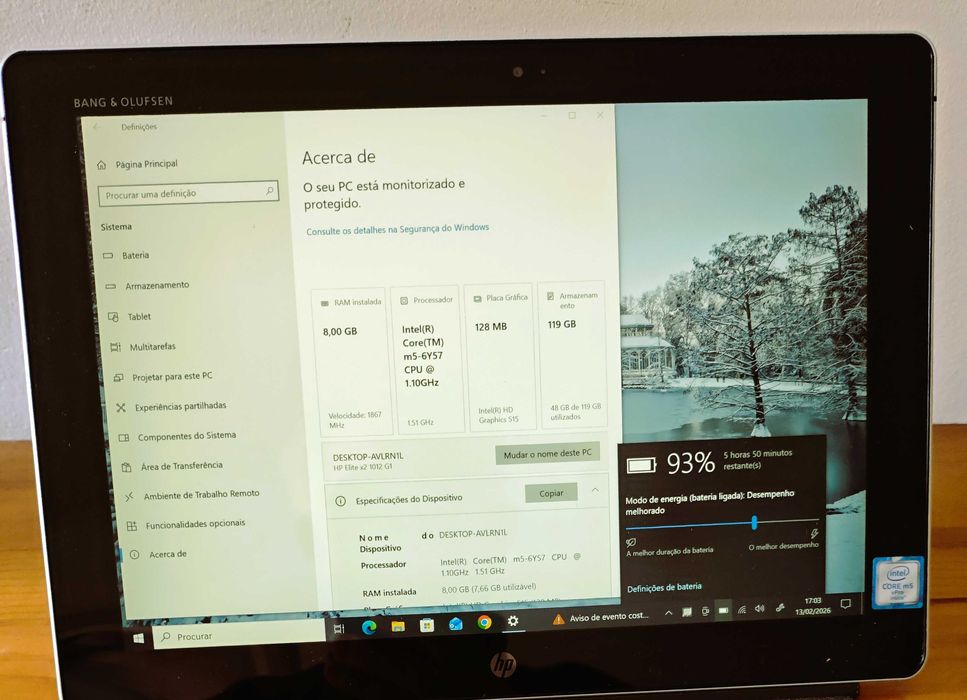 HP Elite x2 1012 • Ecrã Destacável • Multitouch • Bateria NOVA