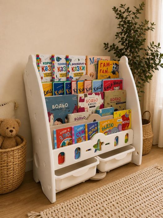 Книжковий стелаж з контейнерами Terrio "Bear"
