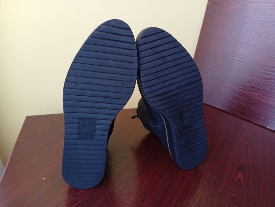 Botki sztyblety damskie M&S Marks Spencer czarne/8