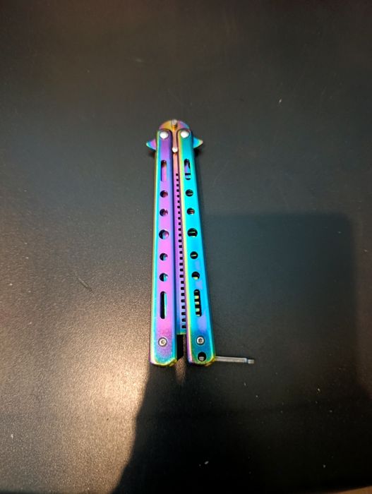 Pente butterfly arco-íris