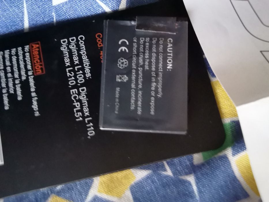 Pilha para máquinas de fotografia e outros