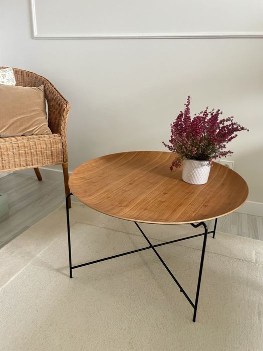 Zara home stolik kawowy okrągły 37cmx70cm