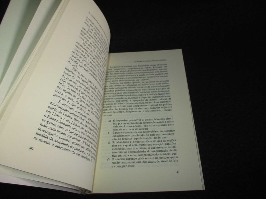 Livro Manifesto para a Ciência em Portugal José Mariano Gago