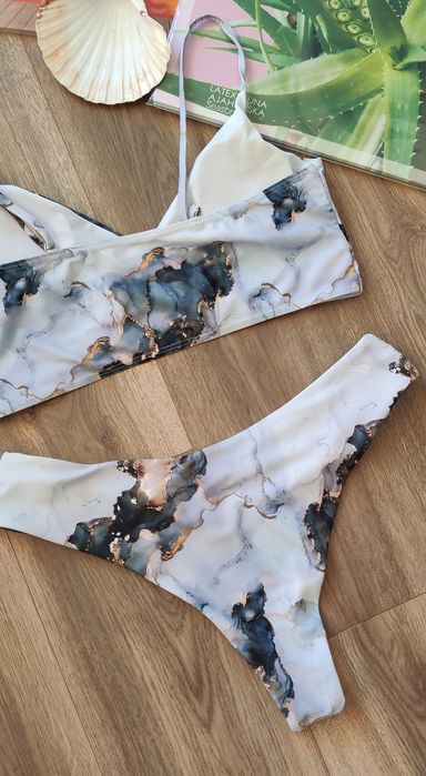 Бузковий роздільний купальник. Розмір: XL