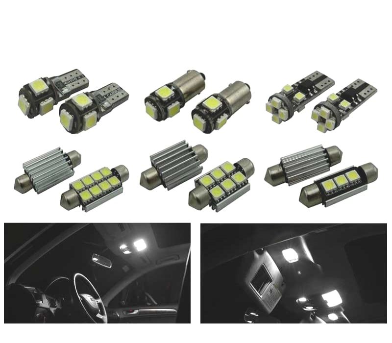 KIT COMPLETO DE 17 LÂMPADAS LED INTERIOR AUDI Q3 QUATTRO 2011- 2015