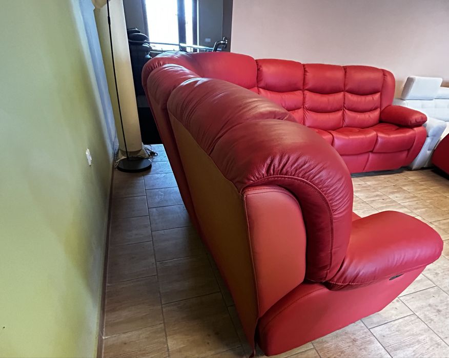Nowy Naroznik skórzany wyprzedaz ekspozycji