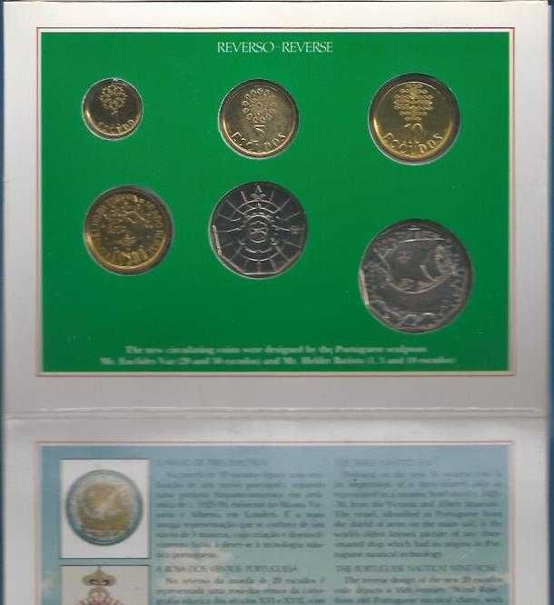 PORTUGAL COLEÇÃO ESCUDOS BNC CARTEIRA 1987