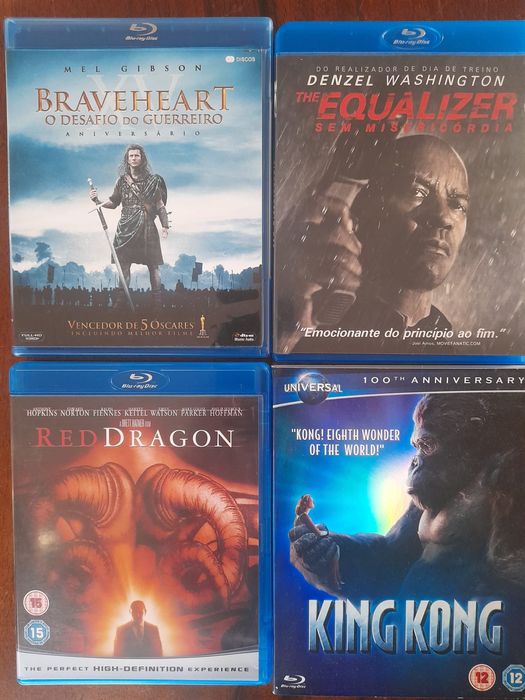 Bluray Braveheart / King Kong / Equalizer