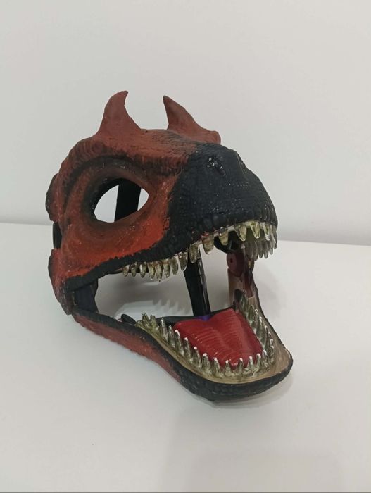 Dino Maska Pomalowana z rogami