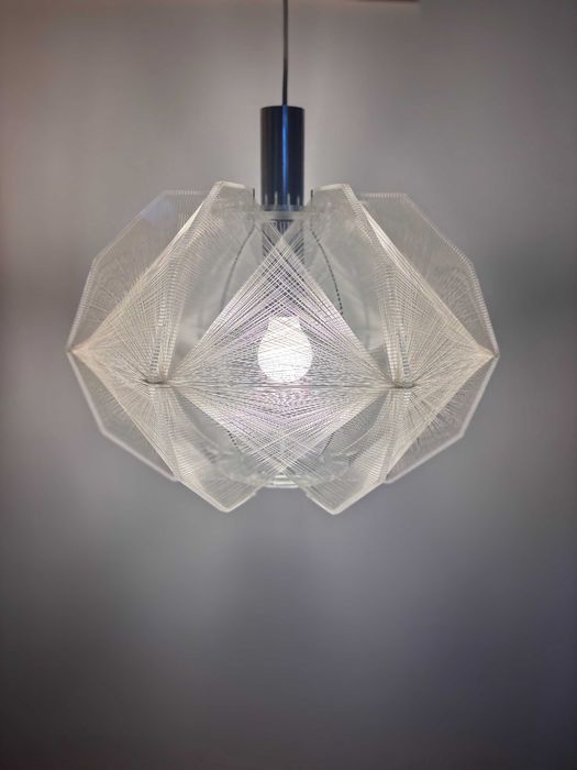 Lampa sufitowa sompex vintage plexi space age