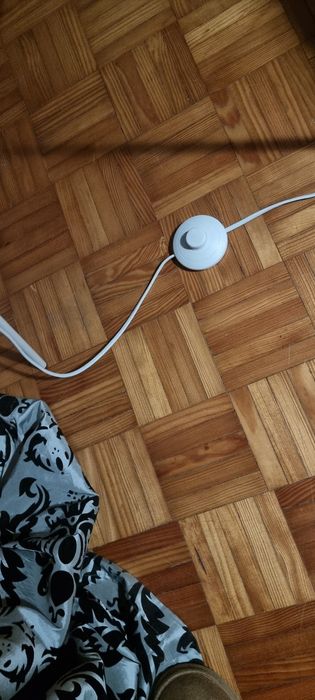 Candeeiro c/ Lâmpada de Led Vintage Branco