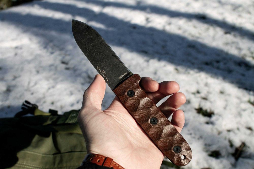 Брелок EDC компактний фіксед фултанг ESEE Camp Lore PR4 Micarta