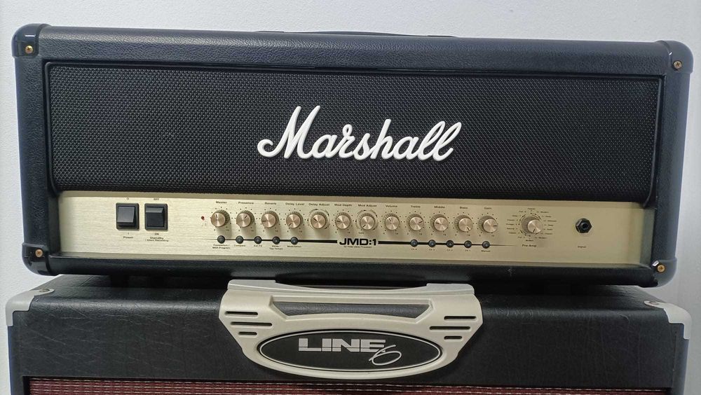 Marshall JMD:1 50W + Coluna Line 6 2x12 Celestion – Excelente estado