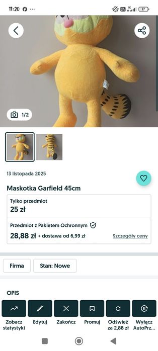 Czapka, maskotka, gra uno