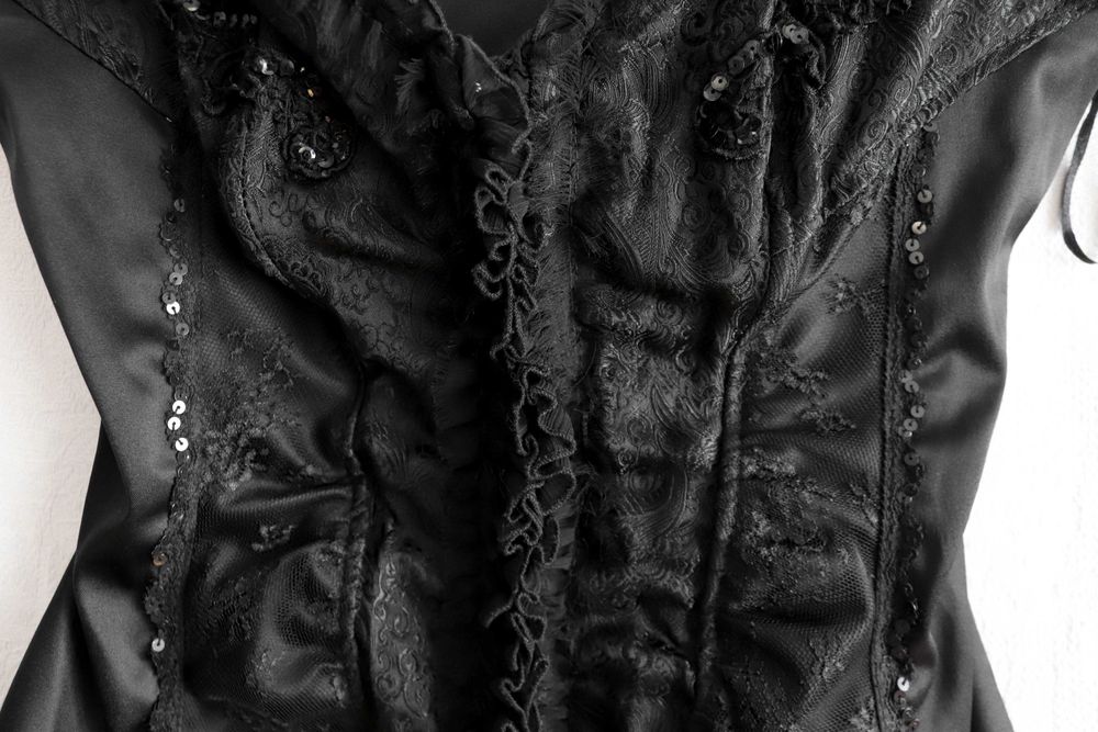 Чорний корсет жіноча еротична білизна шнурівка бретел River Island М-L