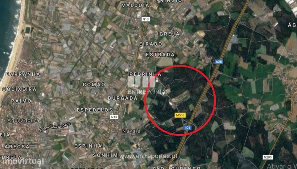 Venda de Terreno florestal com 3000 m2, Estela, Póvoa de Varzim — Apúlia E Fão, Braga