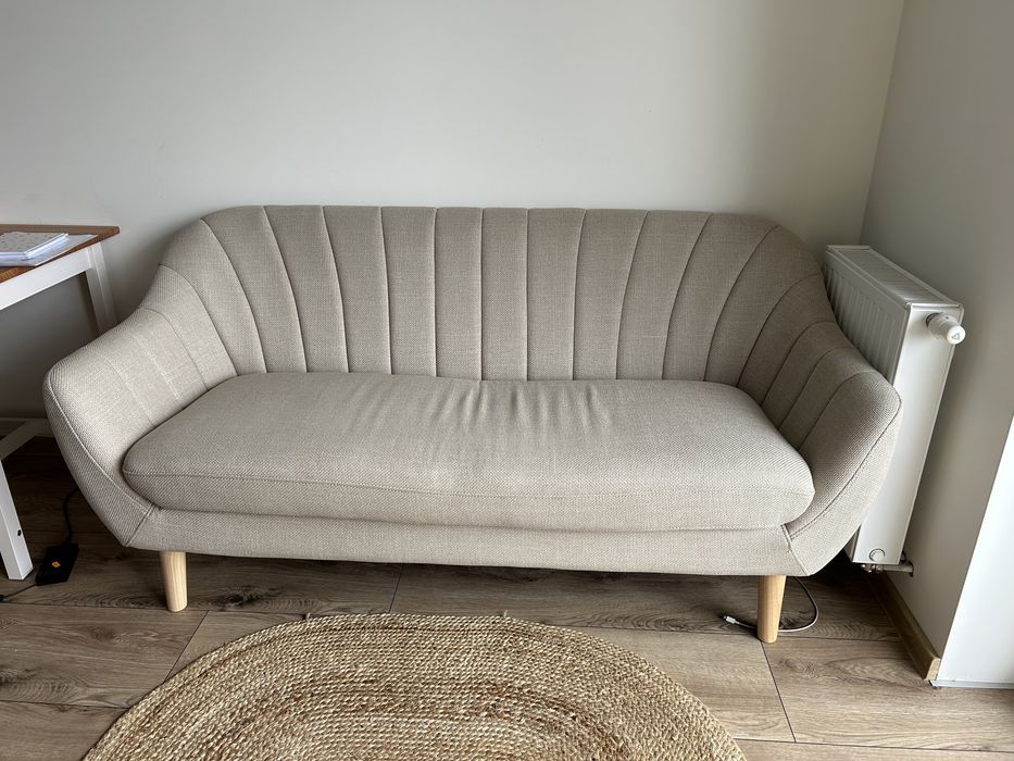 Kanapa sofa beżowa Jysk Egedal 2,5 miejscowa