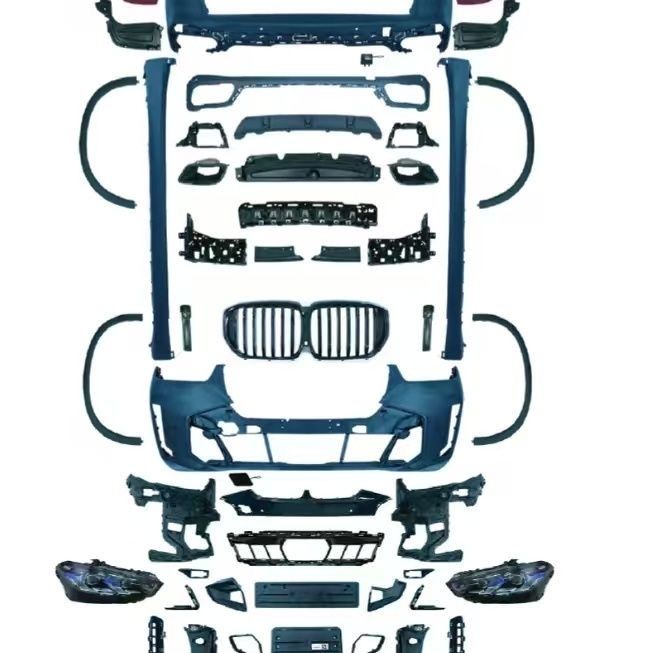 Комплект рестайлинга (полный обвес) BMW g05 с оптикой Shadow Line