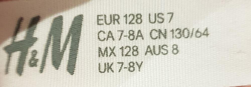 Spodnie i bluzeczka h&m roz 128