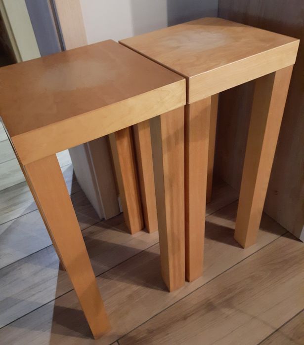 Zestaw 2 szt stołki Kwietniki IKEA LACK wys. 65cm