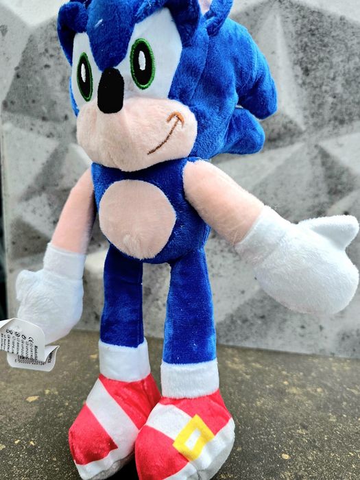 Ekstra pluszak maskotka dla dzieci Sonic niebieski nowy