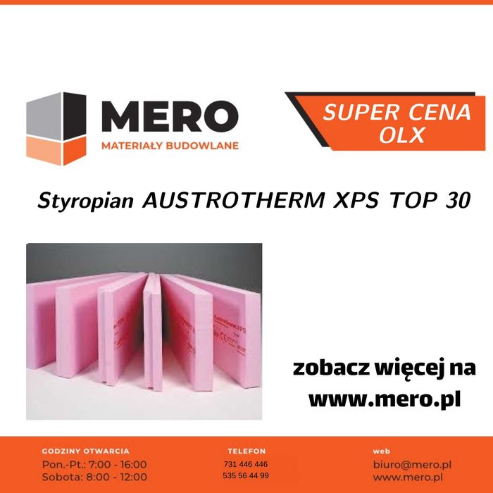 Styropian Austrotherm fundamenty XPS TOP 30 2cm 10cm 15cm