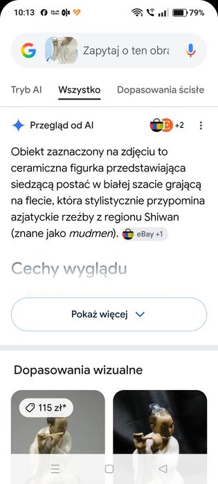 Stara figurka z porcelany