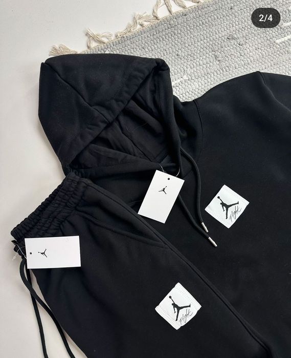 Мужской спортивный костюм трехнитка на флисе Jordan норма/батал/суперб